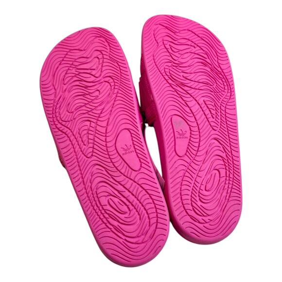 Pharrell Williams X Adidas adilette with the PW BOOST SLIDE Style PINK MENS 12 - Picture 2 of 7